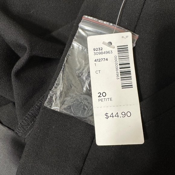 NEW Classic Black Straight Leg Dress Pants Reitmans 20P - Picture 12 of 12